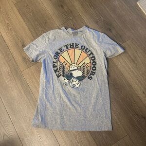 Explore the outdoors snoopy adult medium T-Shirt